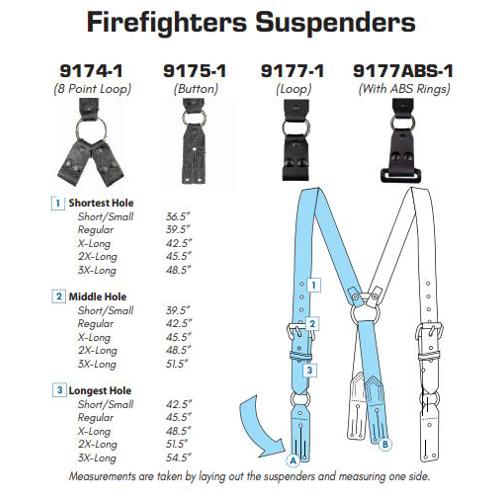 FIREFIGHTER’S SUSPENDERS, 8-POINT LOOP